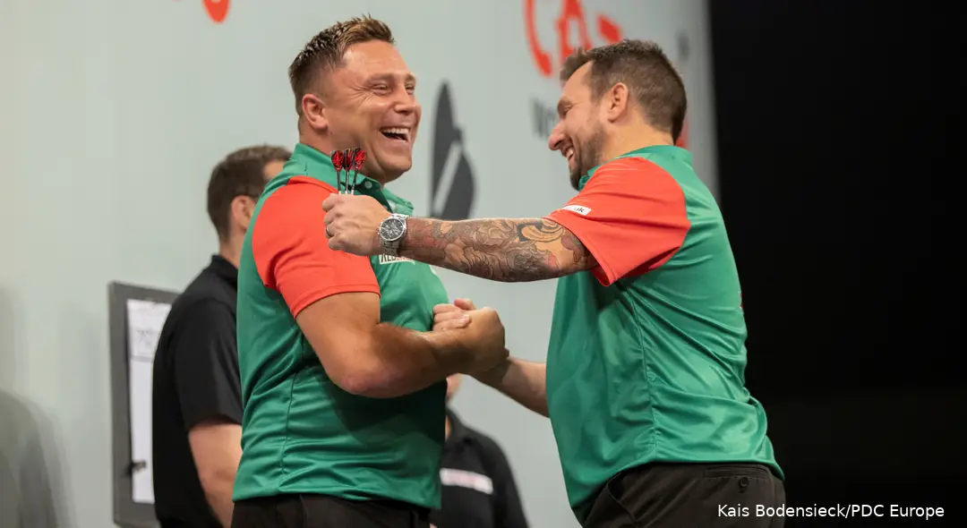Gerwyn Price en Jonny Clayton wonnen de World Cup of Darts al twee keer