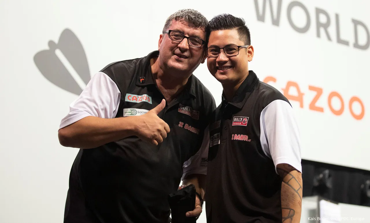 Mensur Suljovic made it to the final twice with former teammate Rowby-John Rodriguez at the World Cup of Darts