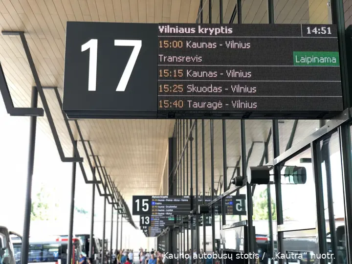 kauno autobus stoties keleiviai