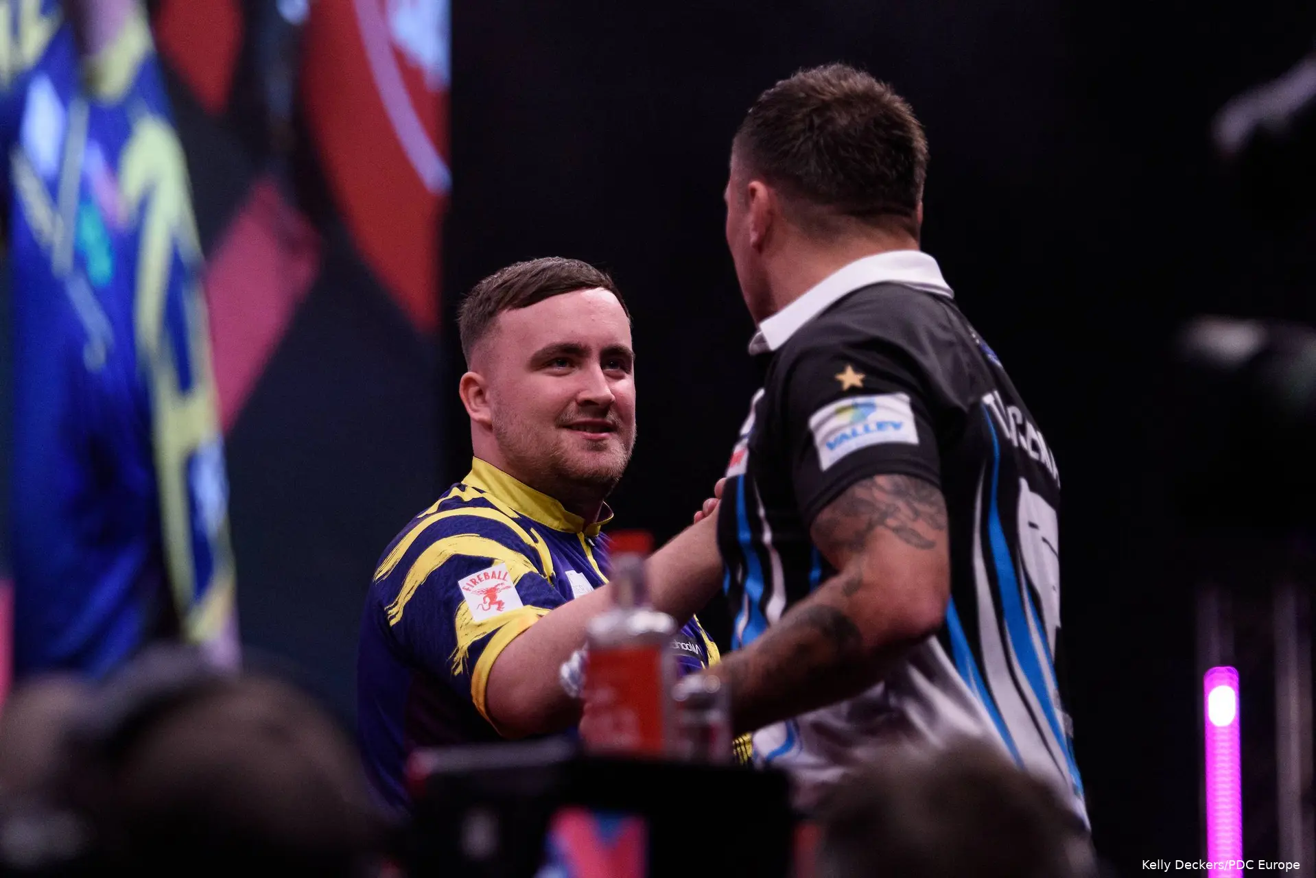 Luke Littler and Gerwyn Price