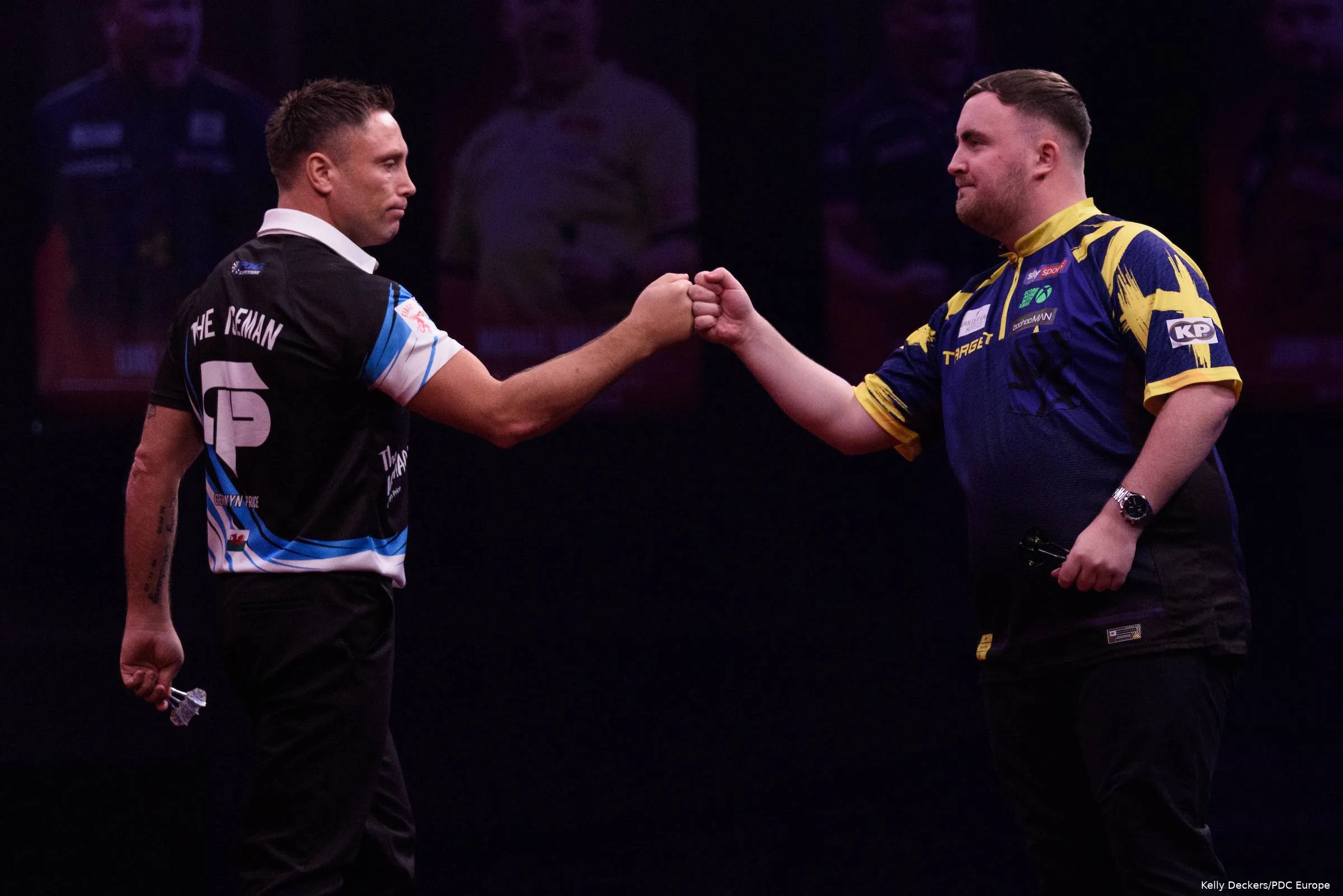 Luke Littler and Gerwyn Price