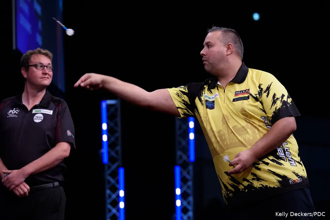 Jermaine Wattimena in action at the European Championship