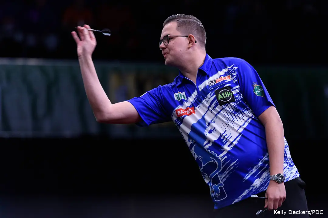 Gian van Veen reached the quarter-finals at Players Championship 2