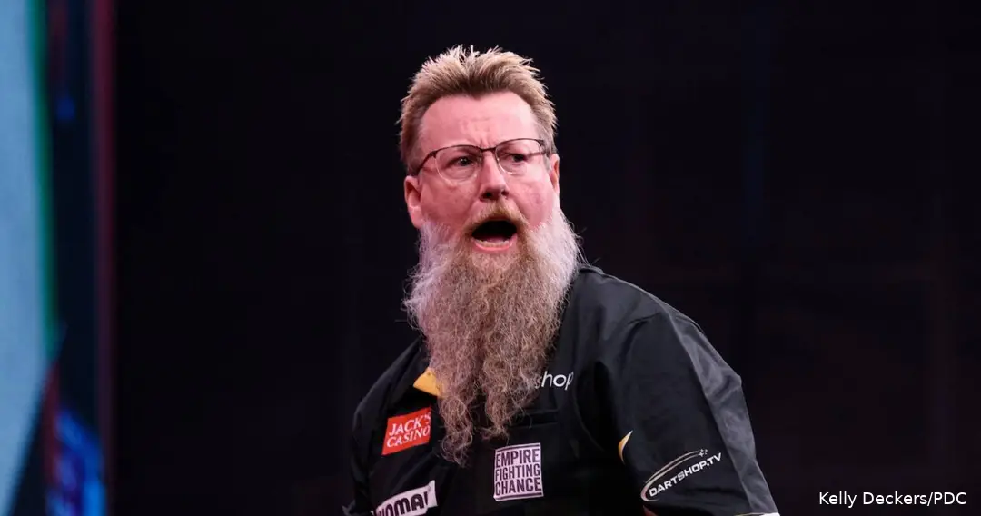 Simon "The Wizard" Whitlock celebrates his World Championship comeback - the Australian secured his ticket by winning the ANZ Premier League