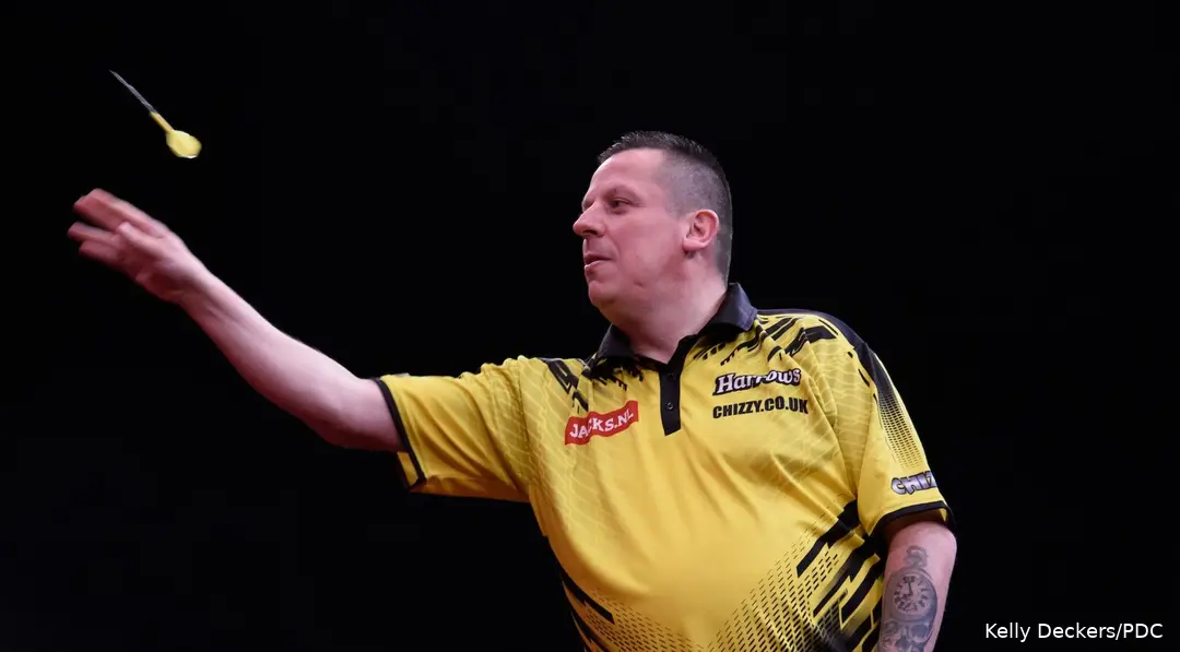 Dave Chisnall in actie