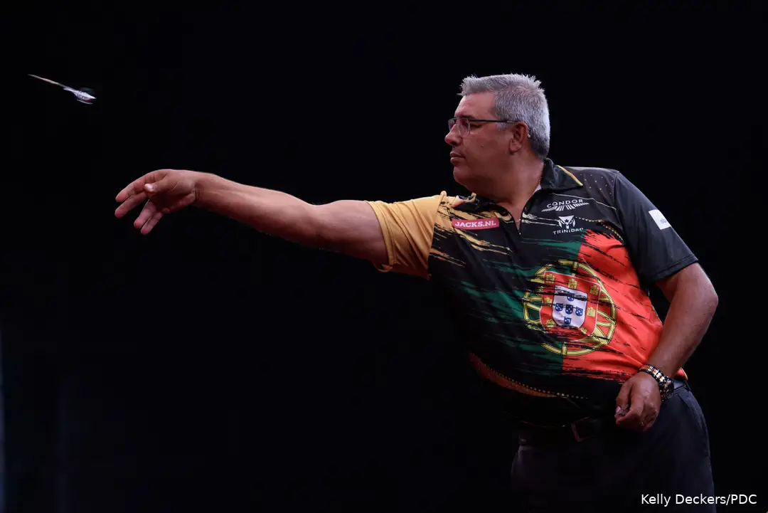 Qua ranking is Jose de Sousa de meest opvallende afwezige op het WK Darts