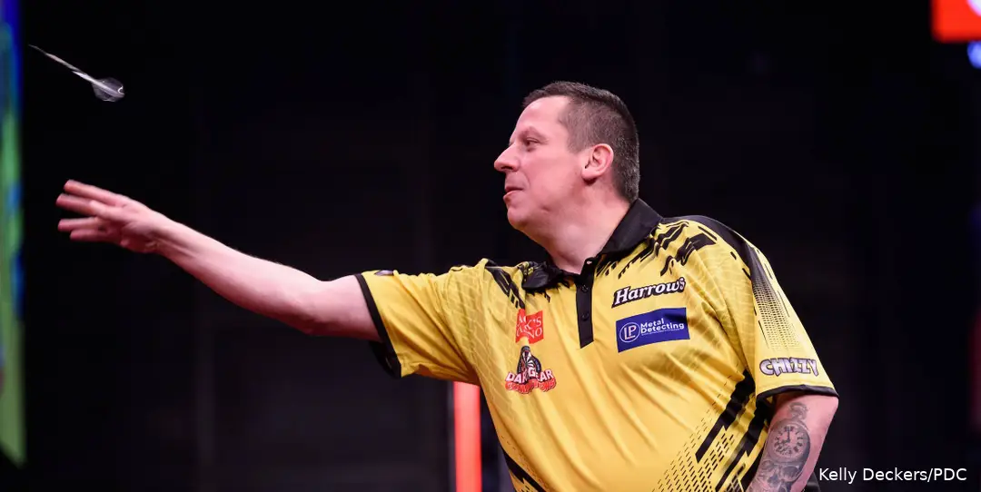 Dave Chisnall in actie