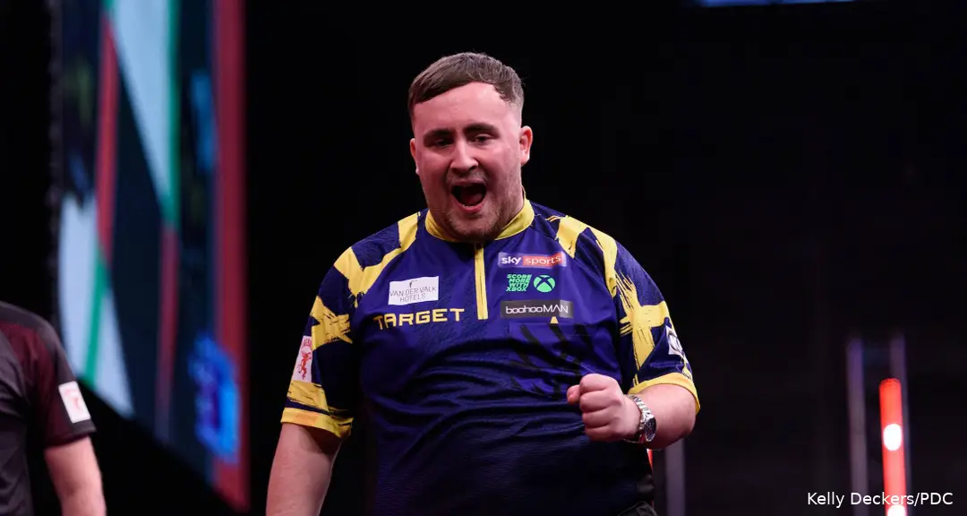 Luke Littler staat momenteel tweede op de wereldranglijst