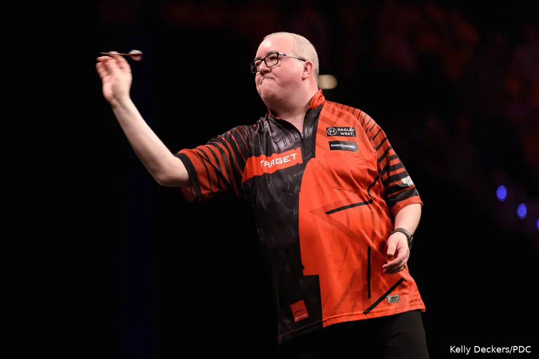 Stephen Bunting in actie&nbsp;