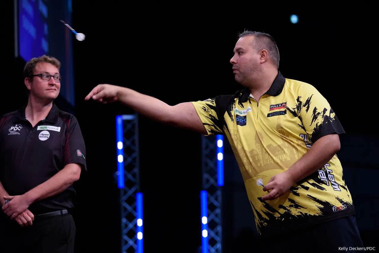 Jermaine Wattimena in actie op het European Championship