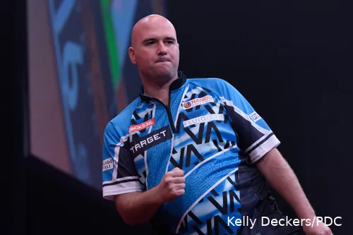 Rob Cross in action at the World Grand Prix