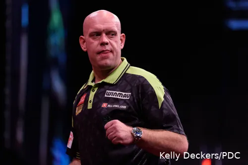 Michael van Gerwen stranded in ninth place in Paton's list