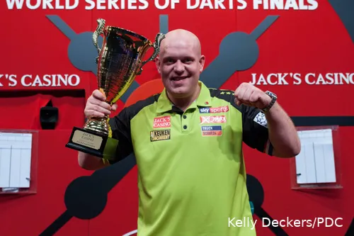 Michael van Gerwen gewann im vergangenen Jahr die World Series of Darts Finals