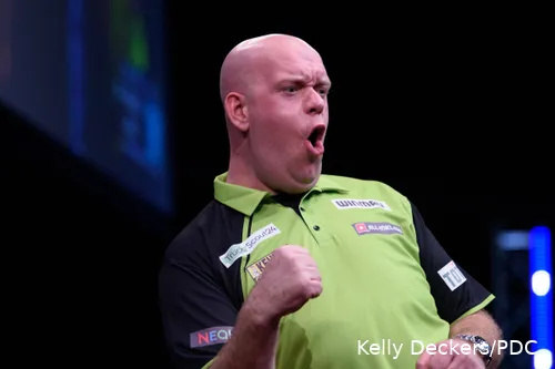 Michael van Gerwen in Aktion