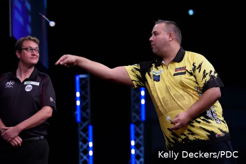 Jermaine Wattimena in actie op het European Championship