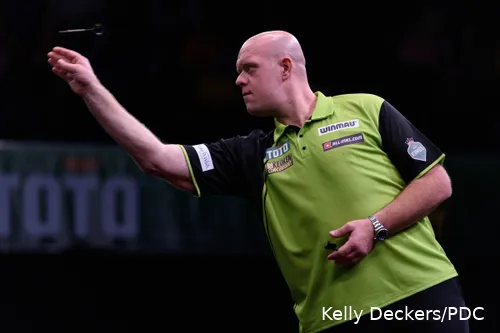 Michael van Gerwen in actie