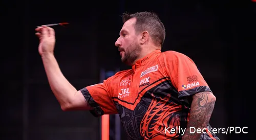 Jonny Clayton in actie