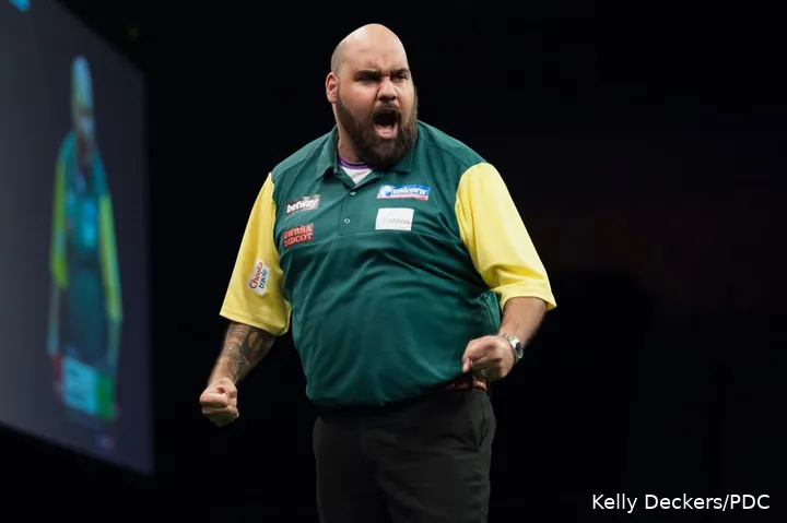 Kyle Anderson appeared four times for his country at the World Cup of Darts