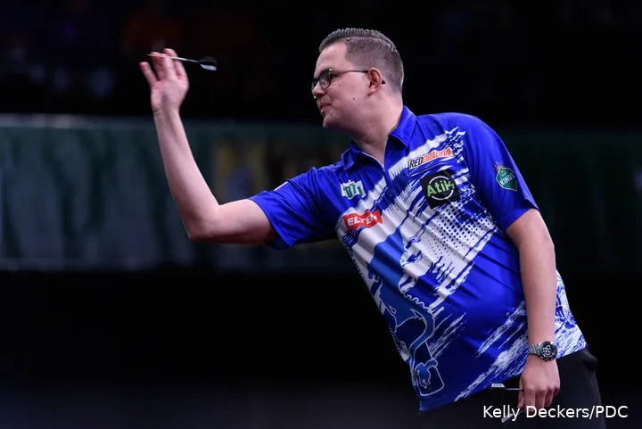 Gian van Veen reached the quarter-finals at Players Championship 2