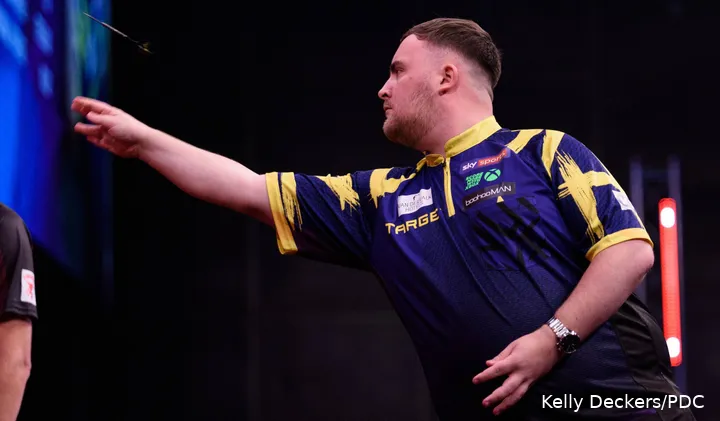 Gilt auch beim Grand Slam of Darts als haushoher Titelfavorit: Luke Littler