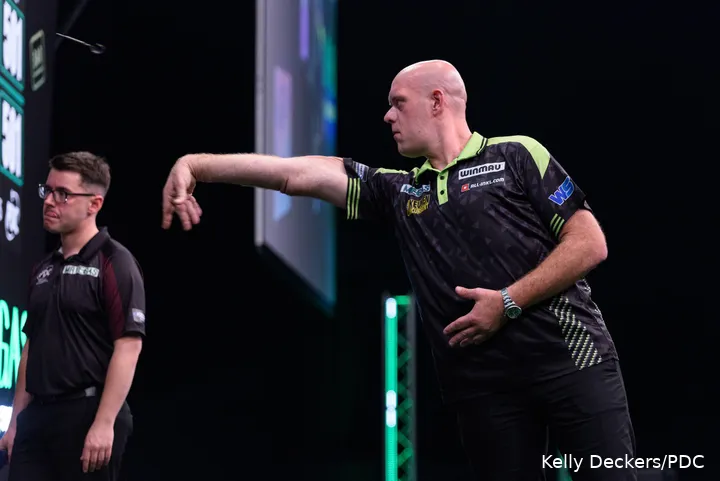 Michael van Gerwen in Aktion