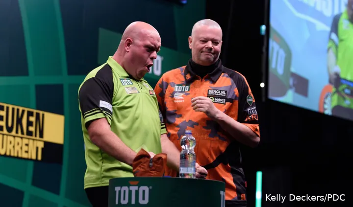 Michael van Gerwen en Raymond van Barneveld
