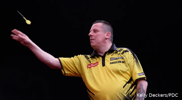 Dave Chisnall in actie