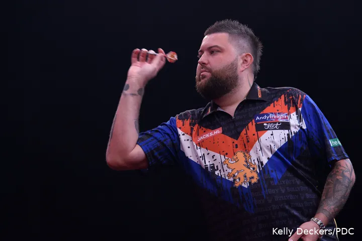 Michael Smith won het WK Darts 2023 door in de finale Michael van Gerwen te verslaan