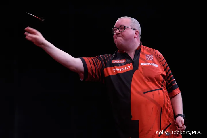 Stephen Bunting in actie