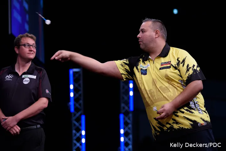 Jermaine Wattimena in actie op het European Championship