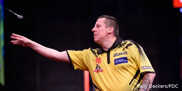 Dave Chisnall in actie