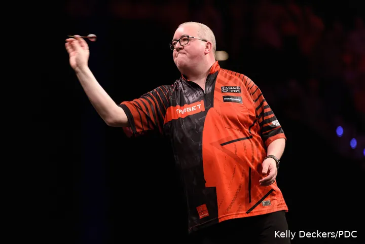 Stephen Bunting in actie&nbsp;