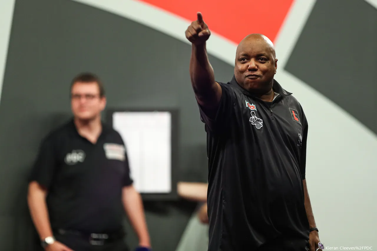 Leonard Gates im Ally Pally im Dezember 2022