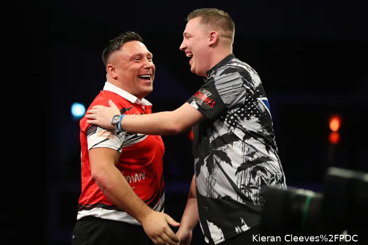 Gerwyn Price und Chris Dobey stehen sich im vierten Viertelfinale gegenüber