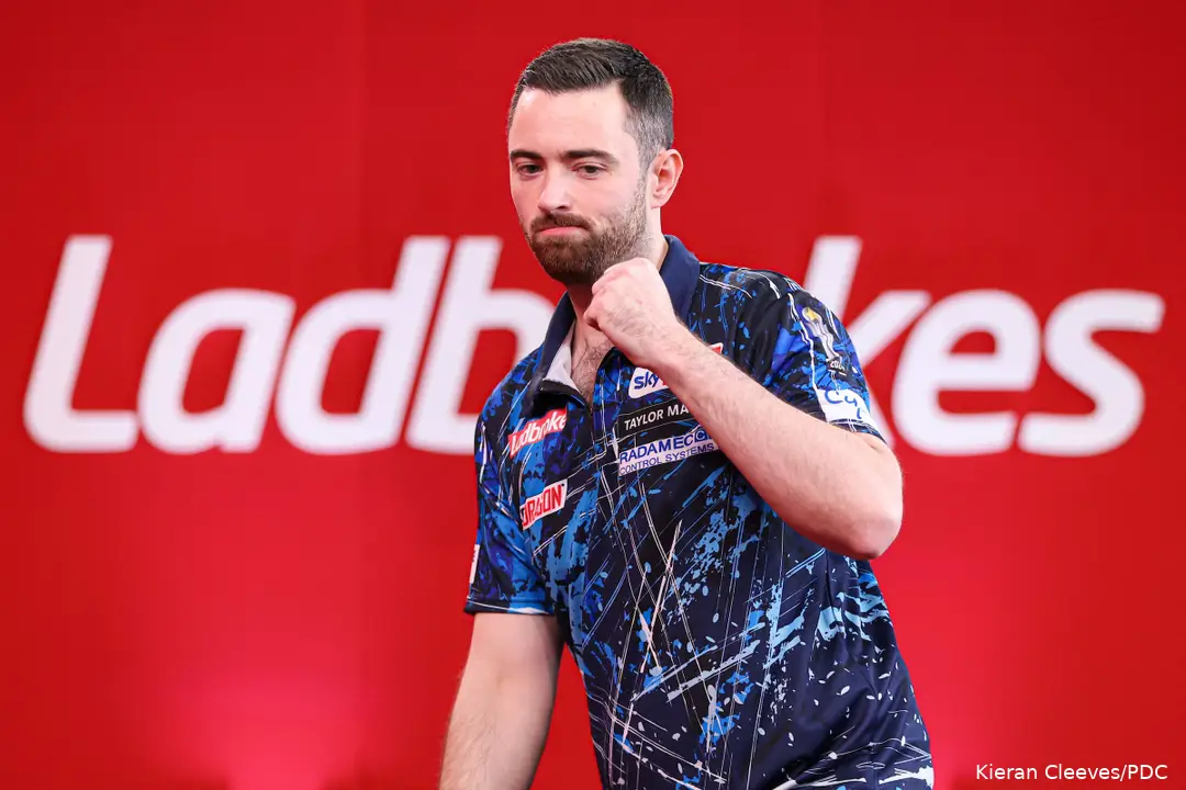 Luke Humphries is three wins away from title prolongation at the Players Championship Finals