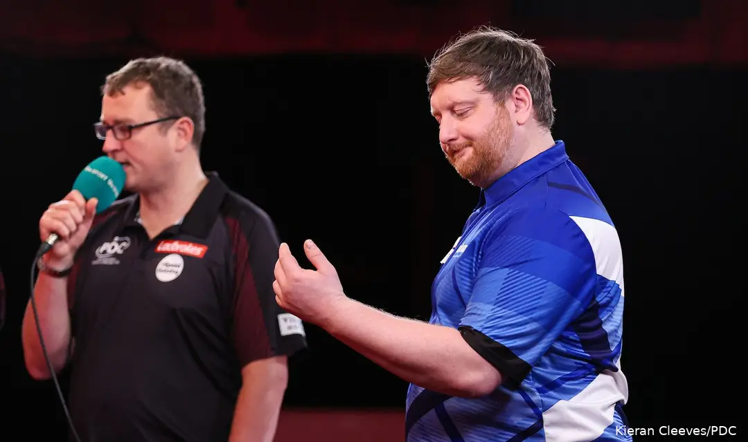 Voor Cameron Menzies was de eerste ronde op het WK Darts meteen het eindstation