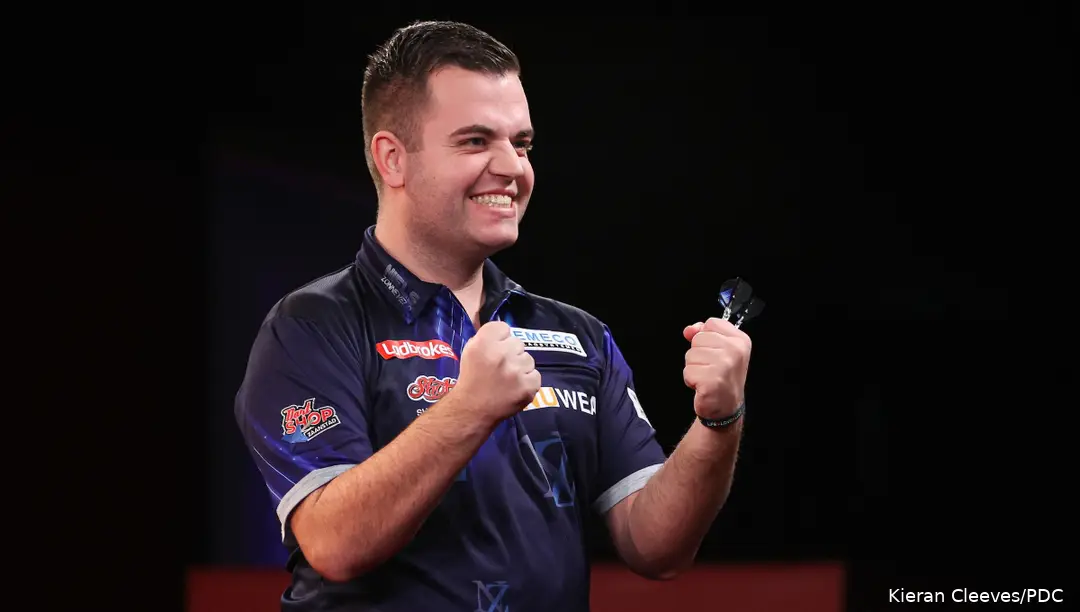 Niels Zonneveld heeft voor het tweede jaar op rij de laatste zestien weten te bereiken op de Players Championship Finals