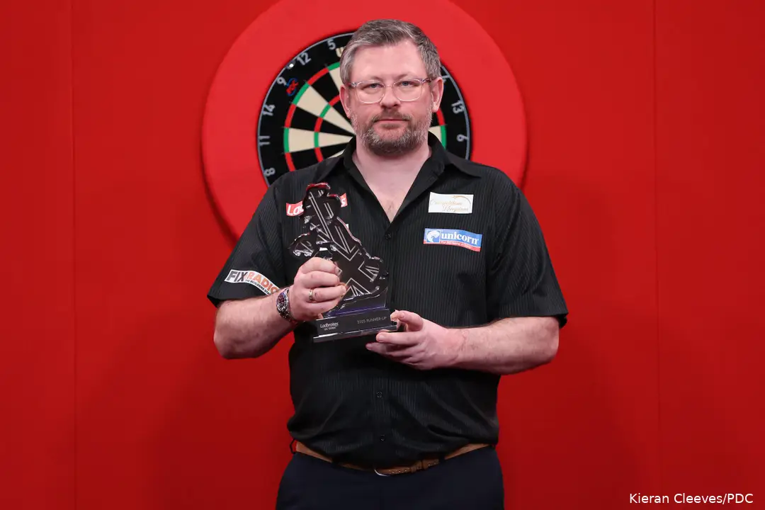 James Wade was vorig weekend nog verliezend finalist op het UK Open