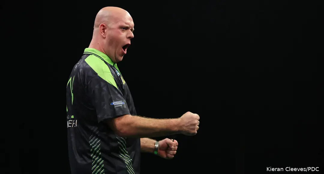 Michael van Gerwen in actie