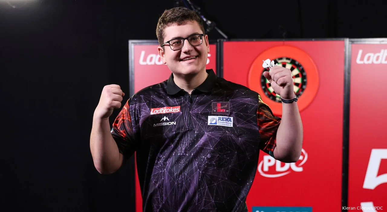 Dominik Grüllich feierte am Sonntagabend den ersten PDC Titel seiner Karriere