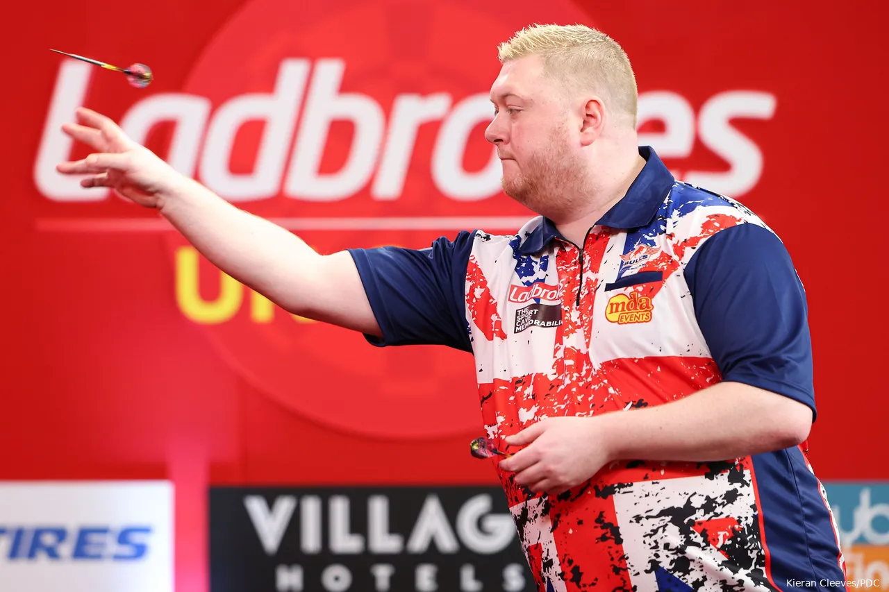 Ricky Evans in actie op de UK Open dit jaar