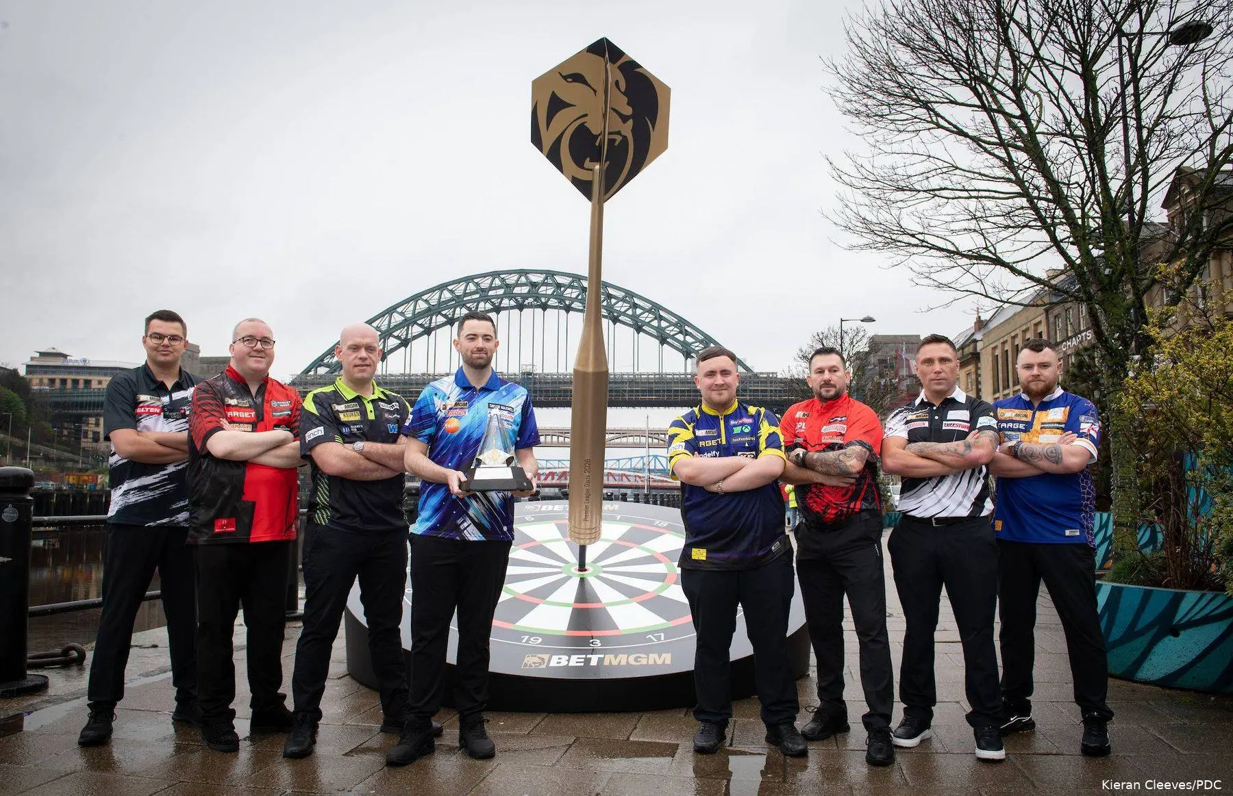 De line-up van de Premier League Darts in 2026