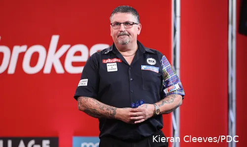 Gary Anderson konnte bei seiner Niederlage gegen De Graaf das Doppel nicht erreichen.