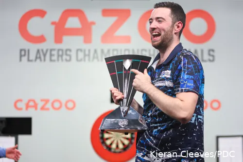 Luke Humphries kroonde zich in 2023 tot winnaar van de Players Championship Finals