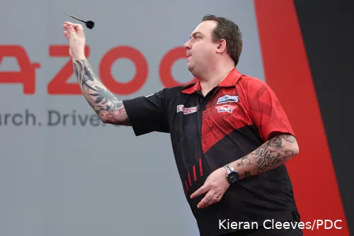 Kim Huybrechts is één van de drie Belgen die nog in het toernooi zit na zijn knappe 6-1 overwinning op Wessel Nijman