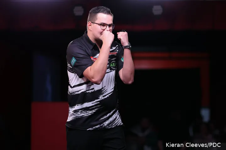 Gian van Veen reached the quarter-finals at the UK Open last weekend
