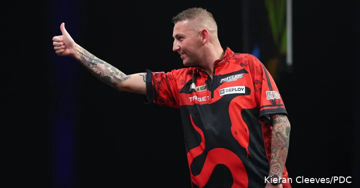 Nathan Aspinall gives a thumbs-up