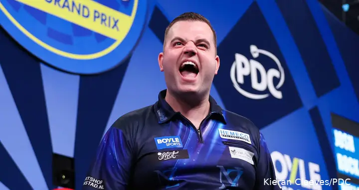 Niels Zonneveld roars in celebration