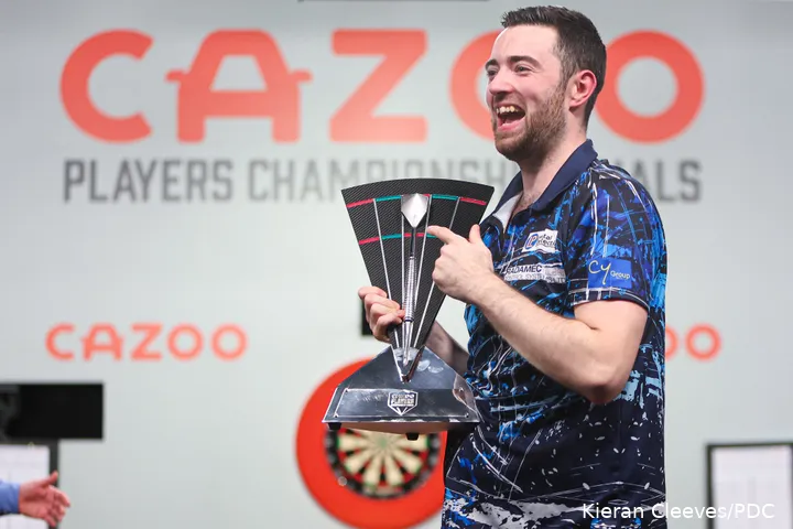 Luke Humphries kroonde zich in 2023 tot winnaar van de Players Championship Finals