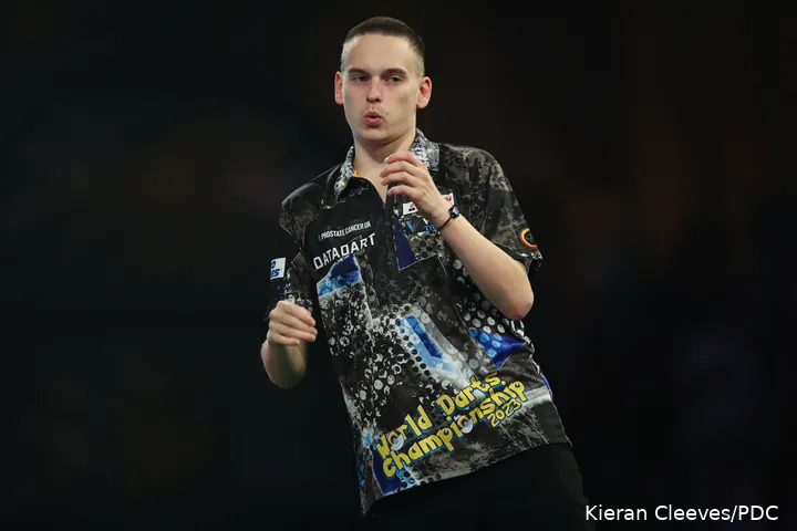 Ricardo Pietreczko wist bij het vorige WK bijna te stunten tegen Luke Humphries